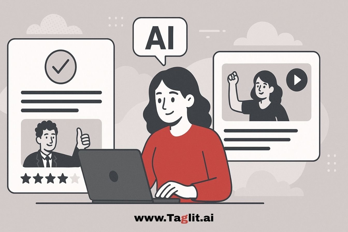 יצירת המלצות וסיפורי הצלחה בעזרת AI